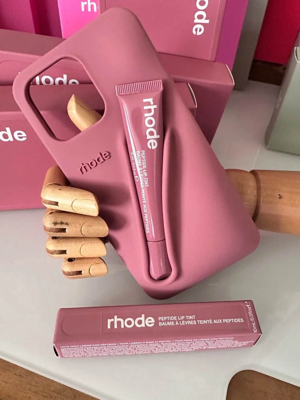 NEW Rhode Mauve Silicone Phone Case | Salty Tan NIB iPhone 14/15/16